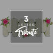 A refined, softly lit product image shows a bespoke MOM flower tribute designed for a funeral or memorial, arranged with professional care against a neutral grey background that makes the white blooms glow. The three letters, centred within a clean white rectangular frame, are constructed entirely from tightly packed white chrysanthemums, creating a plush, cushion-like effect with their delicate, fringed petals. Each letter looks sturdy yet gentle, as if it could cradle a message of love. On the left-hand M, at the upper left edge, a cluster of vivid fuchsia pink rose, lighter pink rosebuds and arching fern fronds is nestled into the chrysanthemums, providing a bright yet tasteful contrast. The rounded O is kept simple and sincere, marked by one soft pink rose at its lower curve, like a single whispered thank you. The right-hand M echoes the first, with its own spray of fuchsia rose, blush rosebuds and feathery green fern placed at the upper right, giving the entire tribute a sense of balance and symmetry. Over the top of these letters, within the white frame, clear white text reads 3 LETTER in a neat, contemporary font, with Tribute flowing beneath in elegant script, identifying the style of arrangement. Around the main frame, the edges of other white chrysanthemum letters appear, each accented with similar pink roses and greenery, suggesting that names or words can be created to honour a loved one. The mood is reverent and tender, the kind of arrangement a family in Golders Green might choose for a final goodbye, whether at a synagogue on Dunstan Road or a quiet service near Brent Cross.